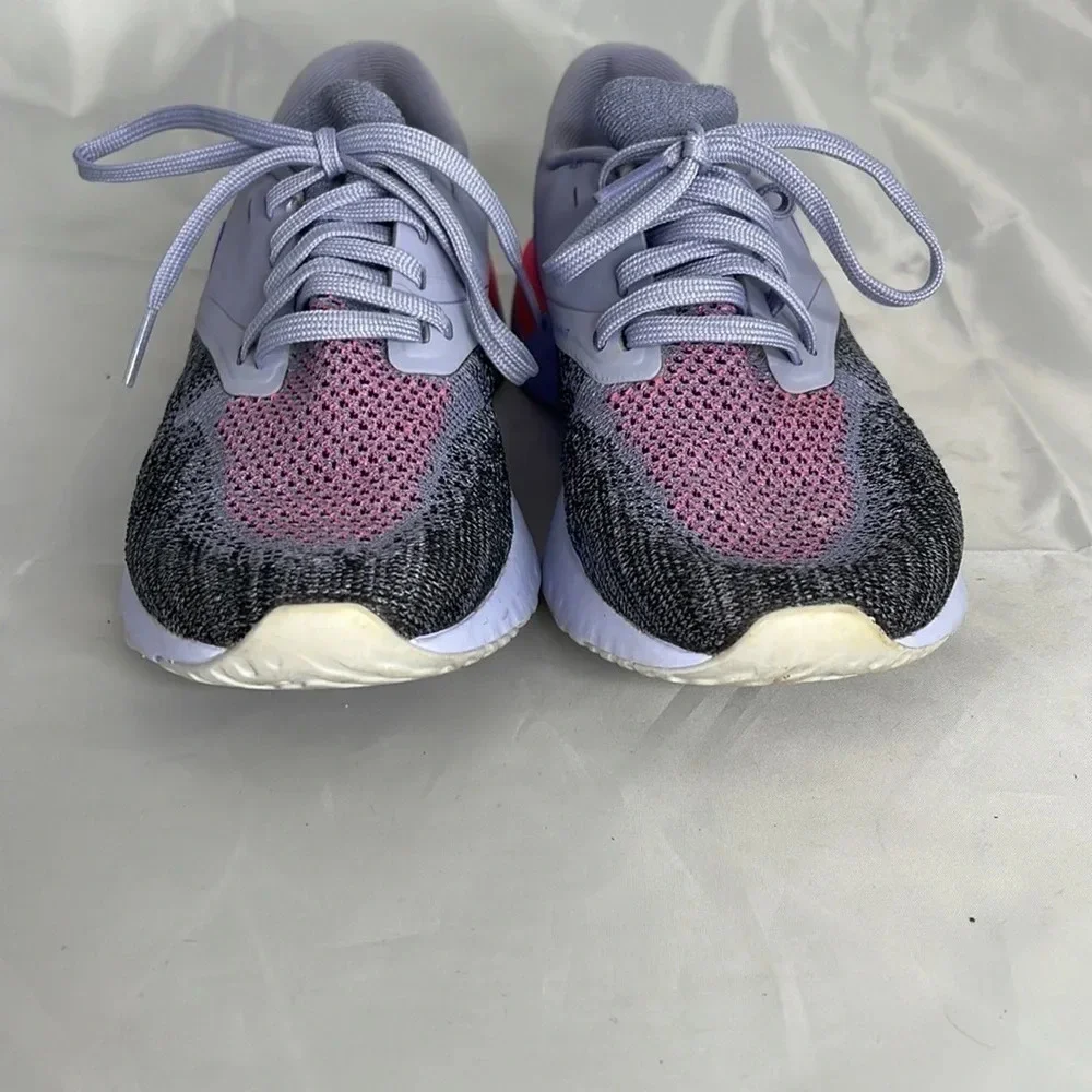 NIKE Odyssey React 2 Flyknit React Running Shoe Purple Lightweight Sneaker 6 - Picture 3 of 13
